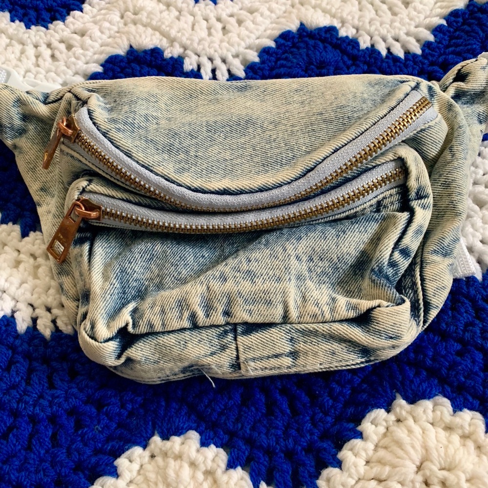Denim fanny pack